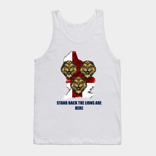 England Euro 2021 Lions, Stand back p2 Tank Top